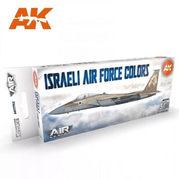 AK Interactive AK11752 - Israeli Air Force Colors Set 3G 8x17ml